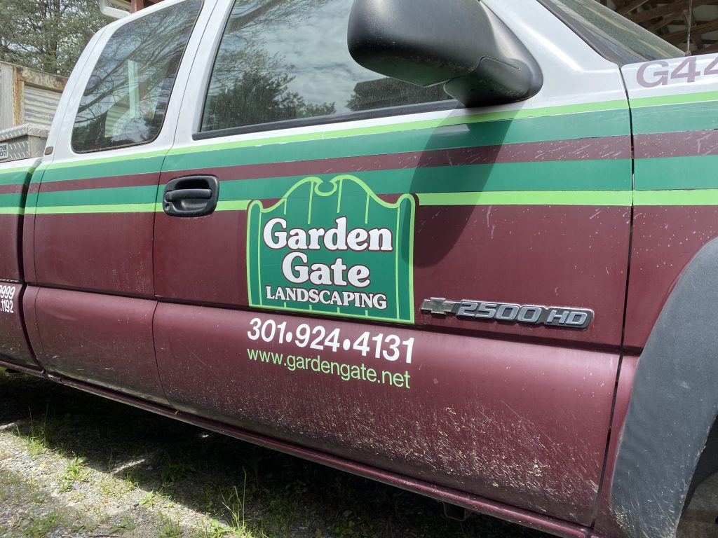 Garden Gate truck after a long day's work.